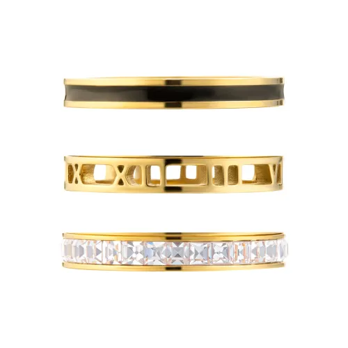 DOWER HALL Кольца из титана и стали унисекс