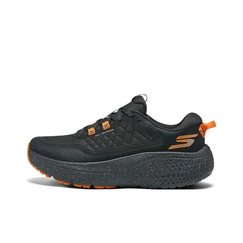 Skechers MEN'S GO Беговые кроссовки Низкий верх Черный/Оранжевый Мужской