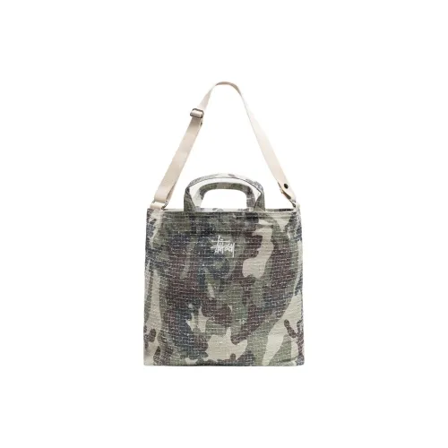 Stussy Хлопок Холст Сумка Сумка через плечо Сумка через плечо Стандартная Унисекс Камуфляж