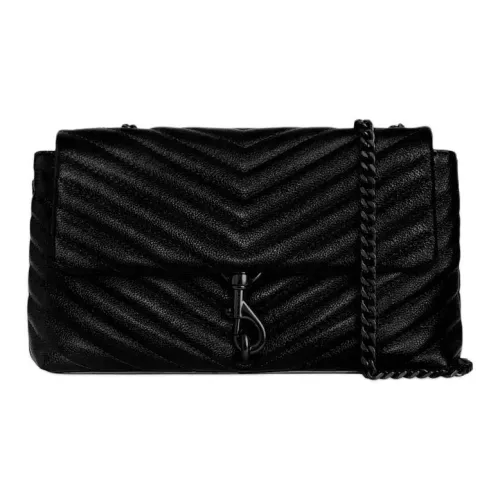 REBECCA MINKOFF Edie Сумка через плечо из натуральной кожи среднего размера женская черная