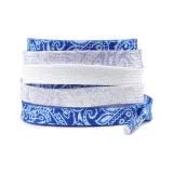 Градиентный Королевский синий Кокосовый зеленый Цветочный дизайн Пара