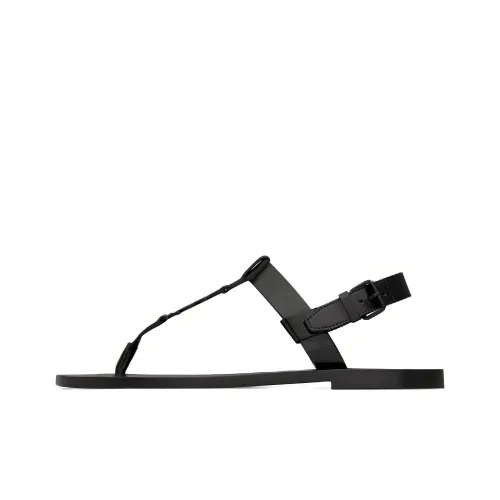 SAINT LAURENT One Ремень Сандалии 0,5 см Мужской Черный