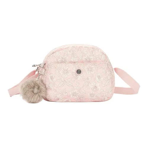 Kipling Полиэстер Сумка-купол Сумка через плечо Сумка на плечо Стандартная Женская Вишневый цветок Розовый