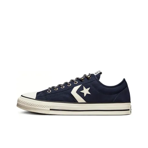 Converse Star Игрок 76 противоскользящие устойчивые к истиранию легкие низкие скейтборд-кроссовки унисекс темно-синий
