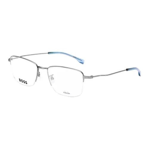 Hugo Boss Титан β-титан Сплав Квадратные Оправы для очков Мужские Серебряные