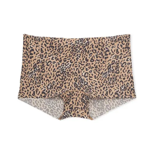 Victoria's Secret Розовый No Show Boyshort Panty Пачка Леопардовый принт Женское нижнее белье 1 упаковка Леопардовый принт