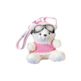 Белый Медвежонок в очках + Розовый наряд