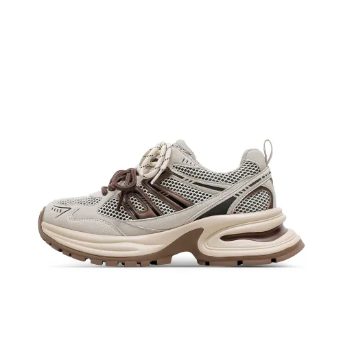 C°BANNER Низкий топ толстая подошва кроссовки женские абрикос