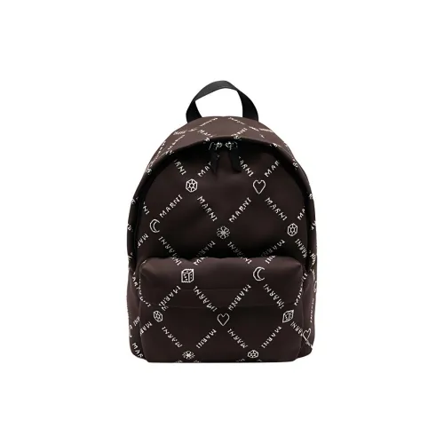 MARNI с коровьей кожей рюкзак стандартный мужской темно-коричневый