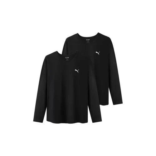 PUMA T-Shirt Мужской 2 упаковки черный