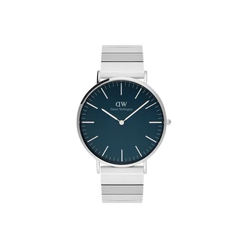 Daniel Wellington Мужские часы Кварцевый механизм 40 мм Синий циферблат