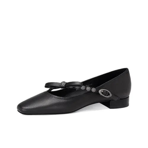 JESSICA SOPHIA Туфли Мэри Джейн с грубым каблуком 2 см женские