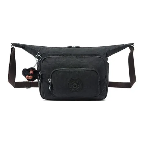 Kipling Полиамид Сумка через плечо Сумка на плечо Маленькая Женская Светлый Песочный Бежевый и Темный Черный