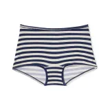 1 шт (Полуночный синий с полосатым принтом, логотип на заднике/сине-белый)