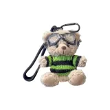 Бурый медведь в очках + зеленый наряд