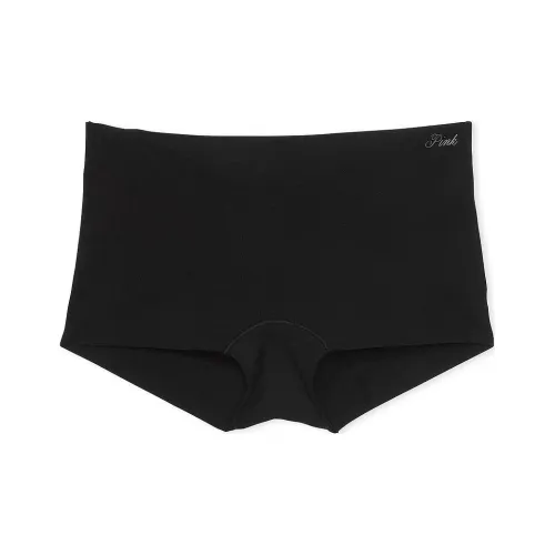 Victoria's Secret Розовый No Show Boyshort Panty Чисто черный Женское нижнее белье 1 упаковка Чисто черный