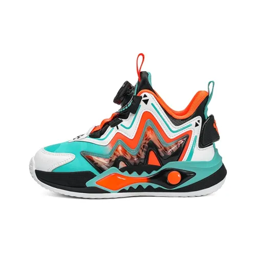 Peppa Pig Амортизация Поддержка Устойчивость к истиранию Противоскользящие Высокий топ Детские баскетбольные кроссовки