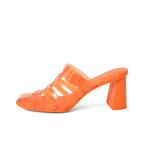 CHARLES&KEITH Домашние тапочки, цвет оранжевый, женские