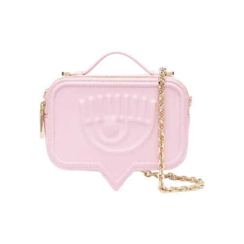 CHIARA FERRAGNI Eyelike Полиуретановая смола Сумка Сумка через плечо Сумка через плечо Женская Светло-розовая