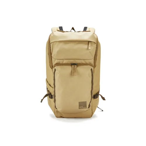 Jack Wolfskin 28L Туристические сумки Полиэстер Дюна Желтый Унисекс