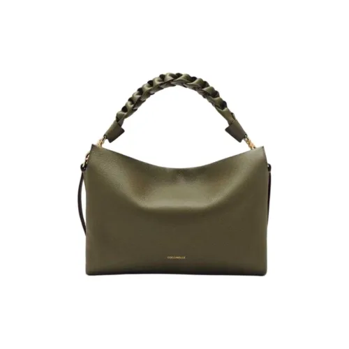 COCCINELLE Двойная сторона кожаная сумка через плечо сумка среднего размера женская зеленая