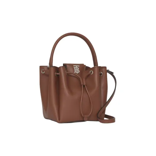 Burberry Кожа Ведрообразная Сумка Сумка через плечо Сумка через плечо Стандартная Женская Коричневая