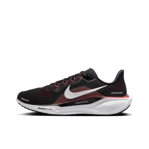 NCAA x Nike Pegasus 41 Slip-Resistant Abrasion-Resistant Low-Top Беговые кроссовки Мужские Черный Оранжевый