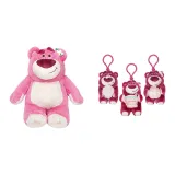 25 см Мягкий и Милый Искусственный Кроличий мех Клубничный Медведь + Случайное Украшение X1