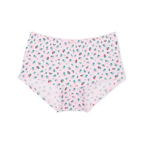 Victoria's Secret Розовый хлопок Boyshort трусы Розовый тюльпан с цветочным принтом Женское нижнее белье 1 упаковка Розовый цветок