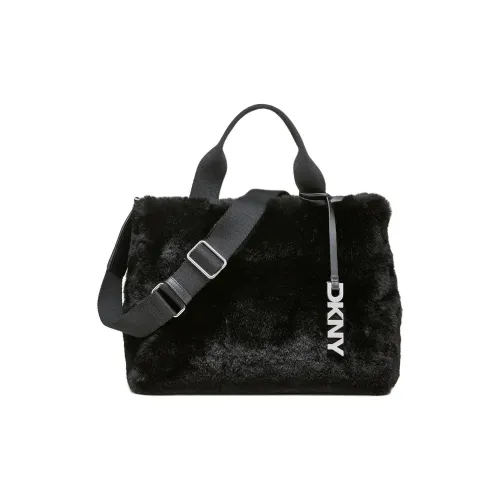 DKNY Искусственный мех Тоут Сумка Сумка для покупок Сумка через плечо Сумка Женская Черная