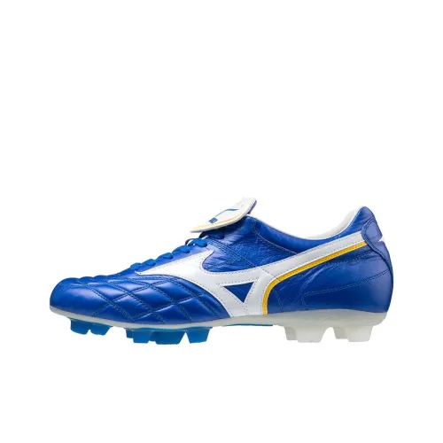 Mizuno WAVE CUP LEGEND Футбольные бутсы Низкий верх Синий Белый Желтый Мужской