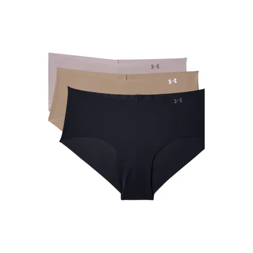 Under Armour 3 пачки черный + хаки + светло-фиолетовый женские трусы-бикини