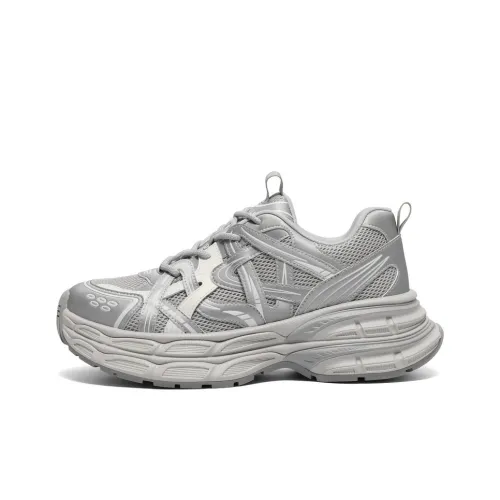 BELLE Slip-resistant Abrasion-resistant Low-top Footwear Men's Gray