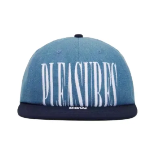 PLEASURES Деним Кепки Унисекс Синий
