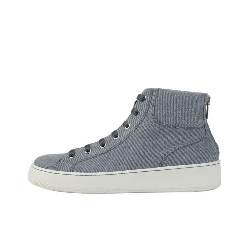 SERGIO ROSSI Sr1 Addict Высокие Кроссовки для скейтбординга Мужские Синие