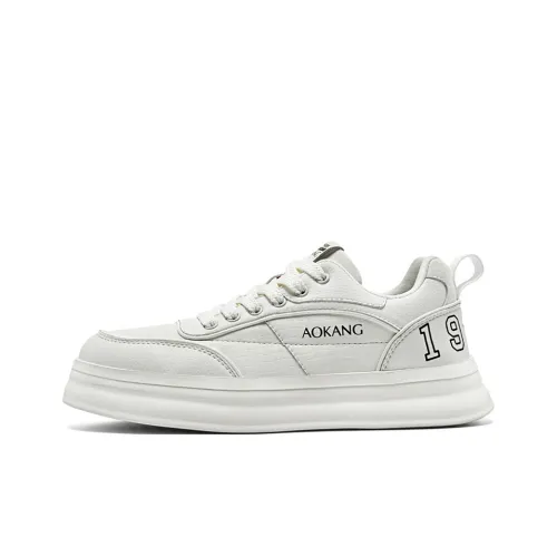 AOKANG Trendy Play Series противоскользящие и износостойкие кроссовки для скейтбординга с увеличенной высотой низкий топ мужские белые