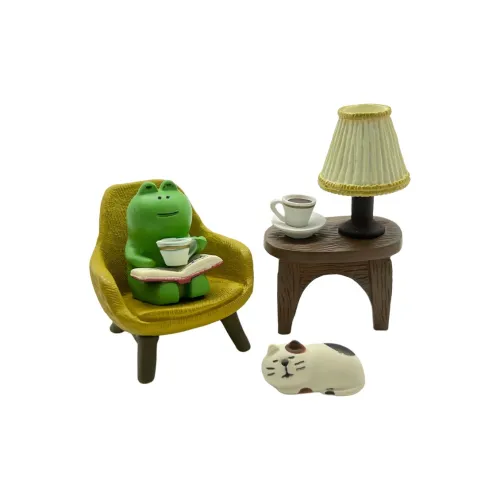 A Little Tide To Play Мини Kitten Frog Drinking Coffee Настольная лампа Trend Основанные Продукты