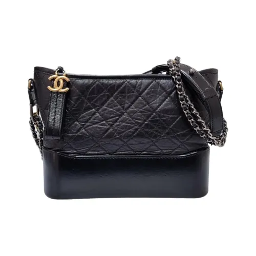 CHANEL Gabrielle Телячья кожа Сумка Сумка через плечо Сумка через плечо Женская Черная