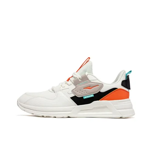 Erke Амортизация Легкий Низкий Топ Casual Мужской Белый Черный Оранжевый