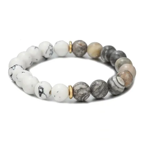 LuluCanaan Белый Бирюзовый Браслеты Унисекс