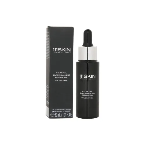 111skin Zhen Консервы Черный бриллиант Radiance Time 1% Ретинол Сыворотка Уменьшение мелких морщин и Осветление 30 мл