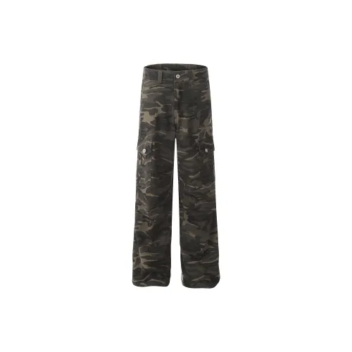 BLACK AT Повседневные брюки Унисекс Камуфляж