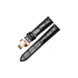 Чёрный Чёрная нить - Розово-золотая Двойная застёжка-бабочка