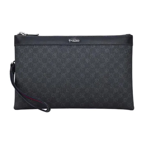 GOLDLION PVC Поливинилхлорид Клатч Средний Мужской Черный