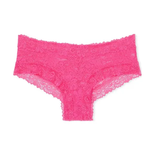 Victoria's Secret Розовый Wink Cheeky Panty Кармин Розовый Нижнее белье Женские 1 Пачка Розово-рубиновый