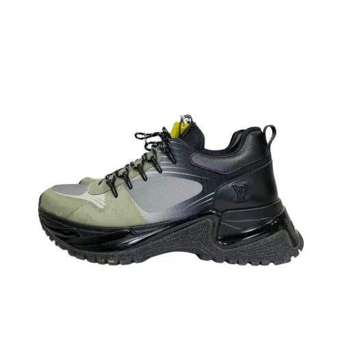 LOUIS VUITTON Run Away Low Топ Повседневная обувь Мужская Черный Зеленый