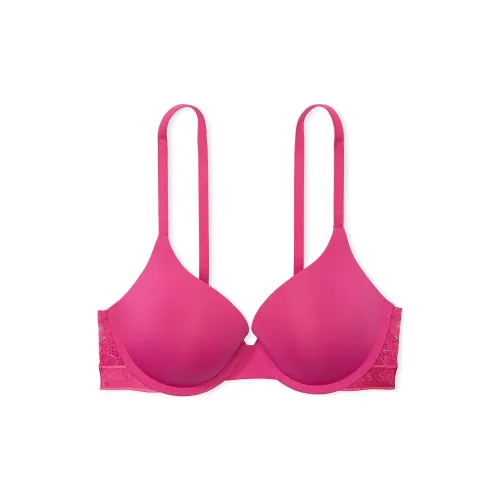 Victoria's Secret PUSH Up Perfect Shape Ribbed Cotton Bra LUSCIOUS Pink Bra Women's Pink