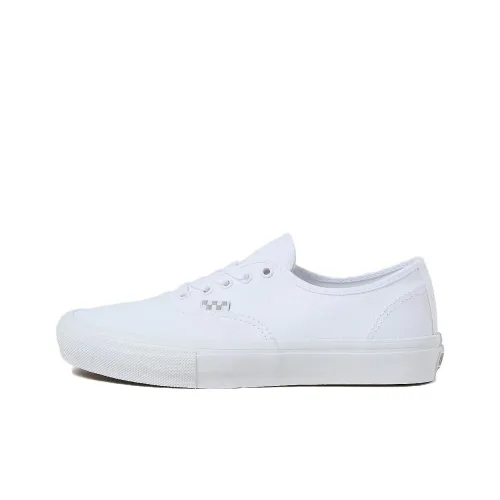 Vans Skate Authentic Low Топ Кроссовки для скейтбординга Унисекс Белый
