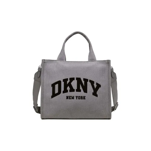 DKNY 100% хлопок Тоут Сумка Сумка для покупок Сумка через плечо Сумка среднего размера Женская Серого цвета