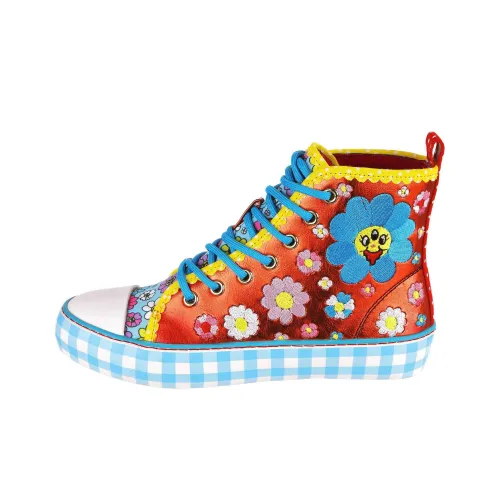 IRREGULAR CHOICE Высокие кроссовки для скейтбординга унисекс красные